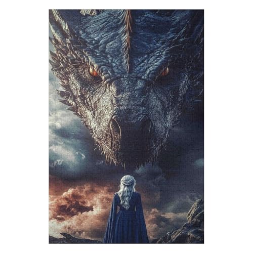 Drachenmädchen, Puzzle 1000 Teile für Erwachsene, Puzzle, Geburtstagsgeschenk für Kinder, Teenager, Familie, Heimdekorationsstil, 1000 Teile, Stil 38 * 52cm Drachenmädchen, Puzzle 1000 Teile für Erwachsene, Puzzle, Geburtstagsgeschenk für Kinder, Teenager, Familie, Heimdekorationsstil, 1000 Teile, Stil 38 * 52cm von HNBDE