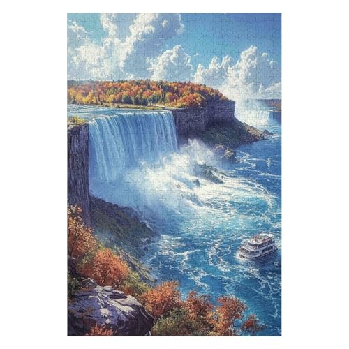 Fall，| 1000 Piece Jigsaw Puzzle | Vintage Jigsaw Puzzle | Sustainable Puzzle for Adults | Premium 100% Recycled Board | Great Gift for Adults |(38 * 52cm) von HNBDE