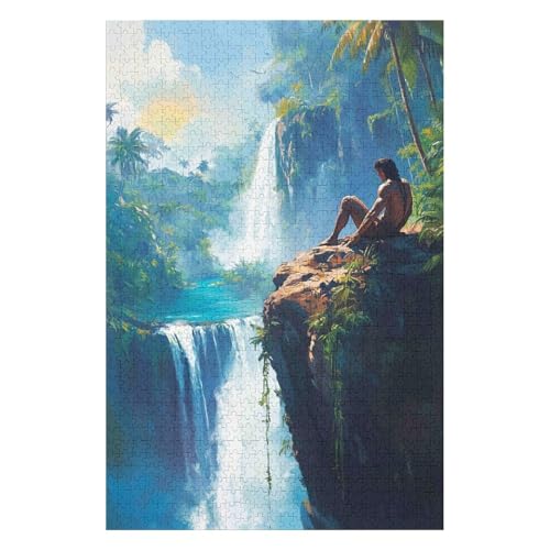 Fall 1000 Piece Jigsaw Puzzles for Adults - Fun, Challenging & Brainteasing Adults Jigsaw Puzzle - Uncover The Puzzle - 100% Recycled Cardboard - 1000pcs -(26 * 38cm) von HNBDE