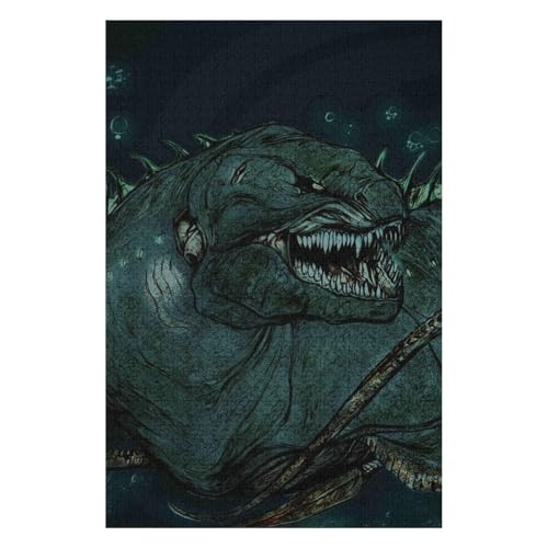 Fliegender Drache, 1000-teiliges Puzzle für Erwachsene, Puzzles1000-teiliges unmögliches Puzzle1000 Puzzles für Erwachsene für Erwachsene und Kinder ab 12 Jahren, 1000 Teile, 26 x 38 cm, c194gy von HNBDE
