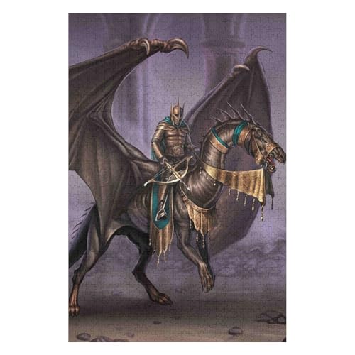 Fliegender Drache, 1000-teiliges Puzzle für Erwachsene, Puzzles1000-teiliges unmögliches Puzzle1000 Puzzles für Erwachsene für Erwachsene und Kinder ab 12 Jahren, 1000 Teile, 50 * 70cm c160gy von HNBDE