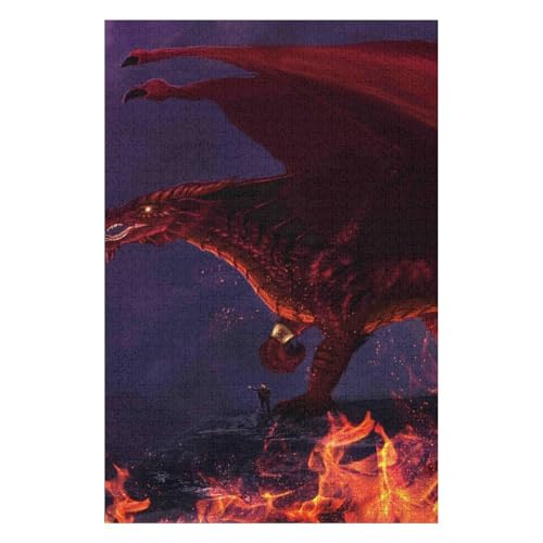 Fliegender Drache, Puzzle 1000 Teile für Erwachsene, Puzzle, Geburtstagsgeschenk für Kinder, Teenager, Familie, Heimdekorationsstil, 1000 Teile, Stil 38 * 52cm, c233gy Fliegender Drache, Puzzle 1000 Teile für Erwachsene, Puzzle, Geburtstagsgeschenk für Kinder, Teenager, Familie, Heimdekorationsstil, 1000 Teile, Stil 38 * 52cm, c233gy von HNBDE