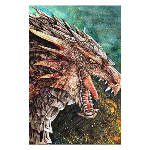 Fliegender Drache, Puzzle 1500 Teile für Erwachsene, Puzzle, Geburtstagsgeschenk für Kinder, Teenager, Familie, Heimdekorationsstil, 1500 Teile, Stil 57 * 87cm, c466gy Fliegender Drache, Puzzle 1500 Teile für Erwachsene, Puzzle, Geburtstagsgeschenk für Kinder, Teenager, Familie, Heimdekorationsstil, 1500 Teile, Stil 57 * 87cm, c466gy von HNBDE
