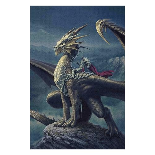 Fliegender Drache - 1000-teiliges Puzzle für Erwachsene Puzzle 1000 Teile Anspruchsvolle Puzzles für Erwachsene 1000 Puzzles für Erwachsene Spielzeug & Spiele 1000 Teile 26 * 38 cm c80gy von HNBDE