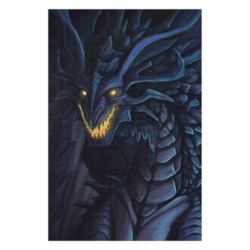 Fliegender Drache - 1000-teiliges Puzzle für Erwachsene. Puzzle 1000 Teile. Anspruchsvolle Puzzles für Erwachsene. 1000 Puzzles für Erwachsene. Spielzeug und Spiele. 1000 Teile, 26 x 38 cm, c370gy von HNBDE