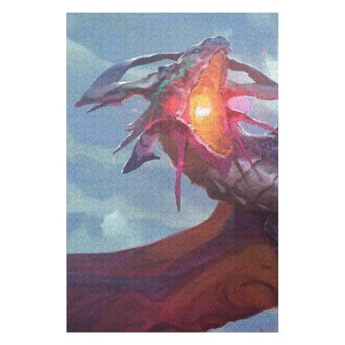 Flying Dragon 1000 Piece Jigsaw Puzzles for Adults - Fun, Challenging & Brainteasing Adults Jigsaw Puzzle - Uncover The Puzzle - 100% Recycled Cardboard - 1000pcs - 50 * 70cm von HNBDE