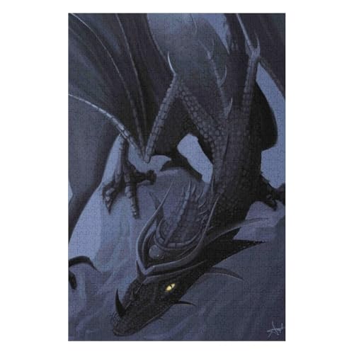 Flying Dragon 1000 Piece Paper Jigsaw Puzzle Cosmic Art for Teens & Adults 26x38cm00PY306 von HNBDE