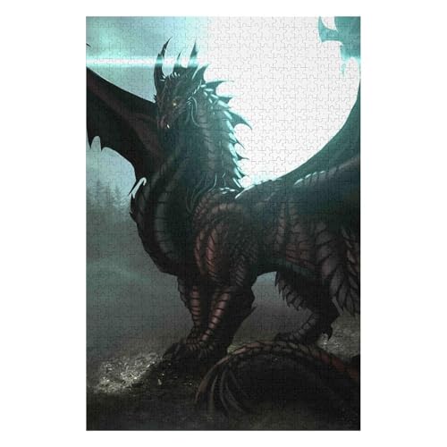 Flying Dragon 1000 Piece Paper Puzzle Creative Brain Teaser for Teens & Adults 38x52cm00PY93 von HNBDE