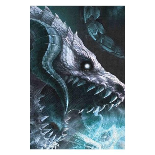Flying Dragon 1500 Piece Jigsaw Puzzles for Adults - Fun, Challenging & Brainteasing Adults Jigsaw Puzzle - Uncover The Puzzle - 100% Recycled Cardboard - 1500pcs - 57 * 87cm von HNBDE