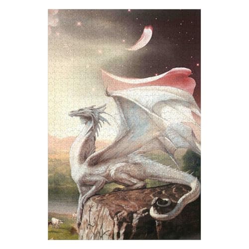 Flying Dragon 1500 Piece Paper Puzzle European City Art for Adults 57x87cm00PY133 Flying Dragon 1500 Piece Paper Puzzle European City Art for Adults 57x87cm00PY133 von HNBDE