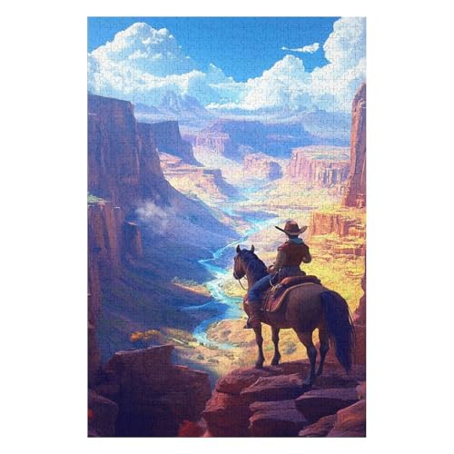 Grand Canyon，| 1000 Piece Jigsaw Puzzle | Vintage Jigsaw Puzzle | Sustainable Puzzle for Adults | Premium 100% Recycled Board | Great Gift for Adults |(38 * 52cm) von HNBDE