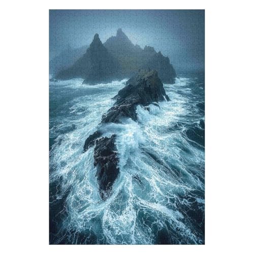 Island，| 1000 Piece Jigsaw Puzzle | Vintage Jigsaw Puzzle | Sustainable Puzzle for Adults | Premium 100% Recycled Board | Great Gift for Adults |(26 * 38cm) von HNBDE