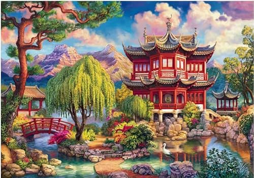 Japanisches Gartenposter-Puzzle 1000 Teile Puzzle Für Erwachsene Familiendekompressionsspiele Kq25Pz Japanisches Gartenposter-Puzzle 1000 Teile Puzzle Für Erwachsene Familiendekompressionsspiele Kq25Pz von HNBDE