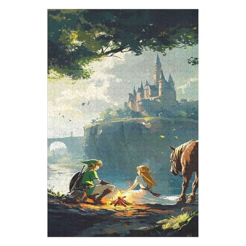Jigsaw Puzzle| The Legend of Zelda |1000 Piece Jigsaw Puzzle Game for Adults and Kids(50 * 70cm) von HNBDE