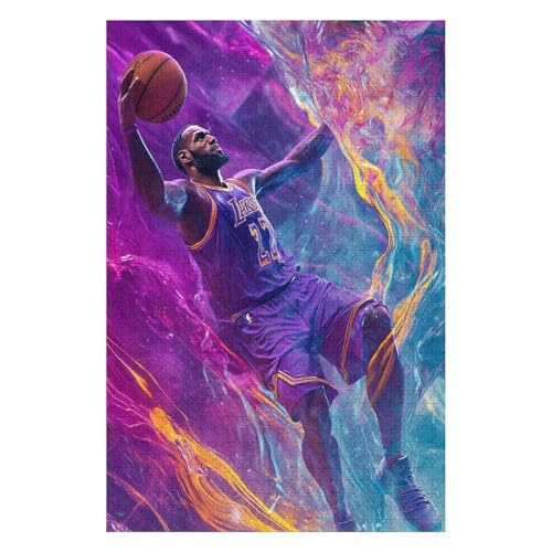 Jigsaw Puzzle for Adults Basketball Player 1500 Pieces Modern Design Cardboard High Resolution Poster Ages 12+ 57x87cm Jigsaw Puzzle for Adults Basketball Player 1500 Pieces Modern Design Cardboard High Resolution Poster Ages 12+ 57x87cm von HNBDE