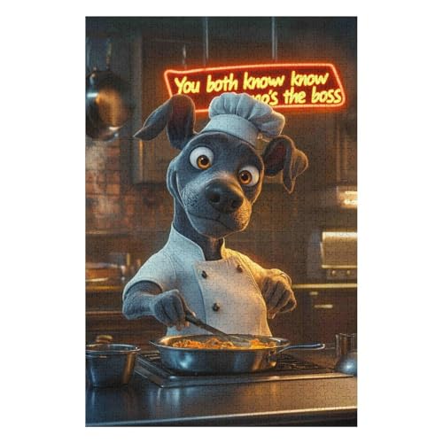 Jigsaw Puzzle for Adults Cooking Dog 1500 Pieces Modern Design Cardboard High Resolution Poster Ages 12+ 57x87cm Jigsaw Puzzle for Adults Cooking Dog 1500 Pieces Modern Design Cardboard High Resolution Poster Ages 12+ 57x87cm von HNBDE
