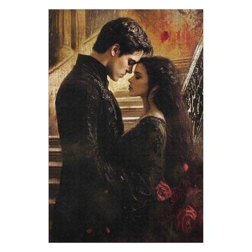 Jigsaw Puzzle for Adults Vampire 1000 Pieces Modern Design Cardboard High Resolution Poster Ages 12+ 26x38cm von HNBDE