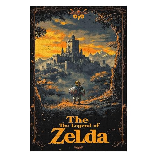 Jigsaw Puzzles 1000 Pieces for Adults Jigsaw Puzzles for Adults 1000 Piece Puzzle Educational Games ，The Legend of Zelda， Puzzle(26 * 38cm) von HNBDE