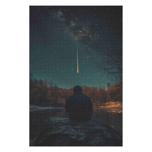 Meteor，| 1500 Piece Jigsaw Puzzle | Vintage Jigsaw Puzzle | Sustainable Puzzle for Adults | Premium 100% Recycled Board | Great Gift for Adults |(57 * 87cm) von HNBDE