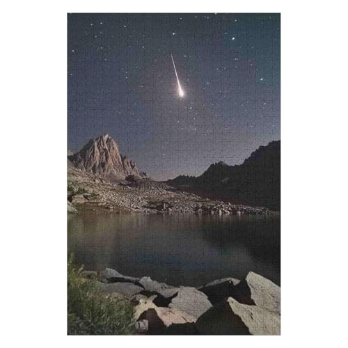Meteor 1000 Piece Jigsaw Puzzles for Adults - Fun, Challenging & Brainteasing Adults Jigsaw Puzzle - Uncover The Puzzle - 100% Recycled Cardboard - 1000pcs -(38 * 52cm) von HNBDE