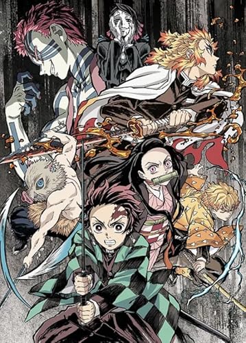 Papierposter, Japanisches Anime-Poster „Kimetsu No Yaiba“, für Erwachsene, Familie, Lernspielzeug, 1000 Stück 50x70cm Papierposter, Japanisches Anime-Poster „Kimetsu No Yaiba“, für Erwachsene, Familie, Lernspielzeug, 1000 Stück 50x70cm von HNBDE