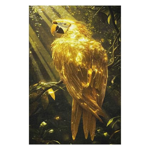 Parrot 1000 Piece Jigsaw Puzzles for Adults - Fun, Challenging & Brainteasing Adults Jigsaw Puzzle - Uncover The Puzzle - 100% Recycled Cardboard - 1000pcs -38 * 52cm von HNBDE