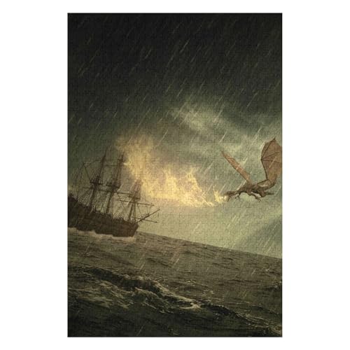 Puzzle, 1000 Teile, Schottland, Lernspielzeug für Erwachsene, Freizeitunterhaltung für Kinder, Dekoration, Malerei, Fliegender Drache, 50 * 70cm c100gy Puzzle, 1000 Teile, Schottland, Lernspielzeug für Erwachsene, Freizeitunterhaltung für Kinder, Dekoration, Malerei, Fliegender Drache, 50 * 70cm c100gy von HNBDE
