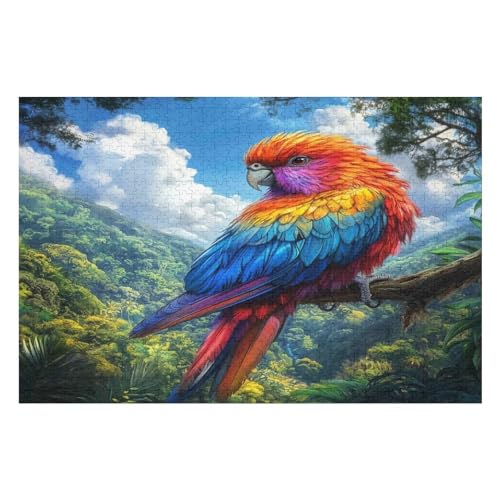 Puzzle 1000 Pieces Adult Jungle Rainbow Bird Puzzles for Adults Educational Game Challenge Toy6 50x70cm NbG210 Puzzle 1000 Pieces Adult Jungle Rainbow Bird Puzzles for Adults Educational Game Challenge Toy6 50x70cm NbG210 von HNBDE
