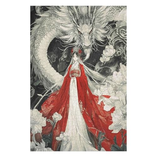 Puzzle 1000 Pieces Ancient Beauty Adults and Children Puzzles 1000 Pieces High Difficulty Family Puzzle Decompression Game 38x52cm von HNBDE