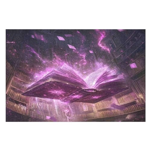 Puzzle 1000 Pieces EnchantedFantasyBook Adults and Children Puzzles 1000 Pieces High Difficulty Family Puzzle Decompression Game21 26x38cm NbG358 von HNBDE
