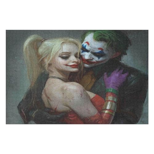 Puzzle 1000 Pieces Joker Movie Adults and Children Puzzles 1000 Pieces High Difficulty Family Puzzle Decompression Game21 26x38cm Fds472 von HNBDE