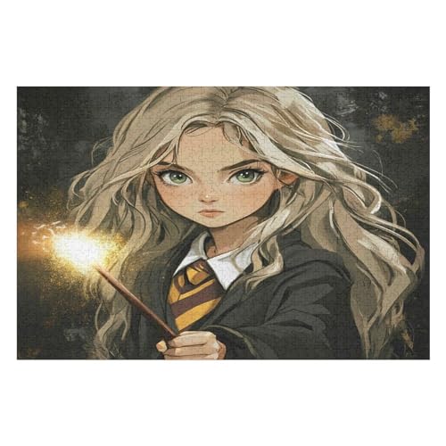 Puzzle 1000 Pieces Luna Lovegood Adults and Children Puzzles 1000 Pieces High Difficulty Family Puzzle Decompression Game21 26x38cm Fds401 von HNBDE