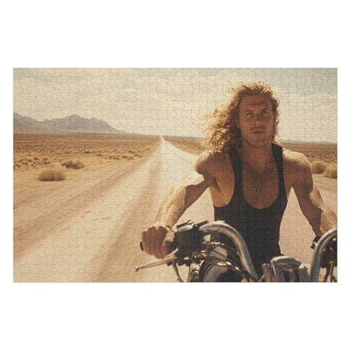 Puzzle 1000 Pieces Motorcycle Gang Adults and Children Puzzles 1000 Pieces High Difficulty Family Puzzle Decompression Game21 50x70cm Fds178 von HNBDE