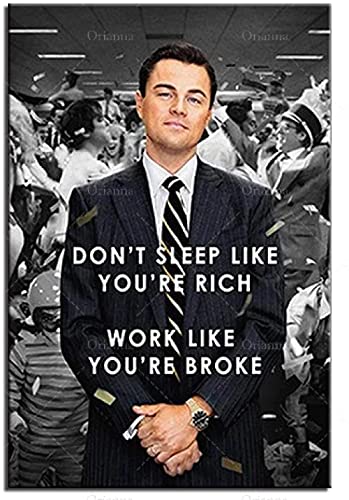 Puzzle 1000 Pieces Wolf of Wall Street Leonardo Dicaprio motivational Quote Poster for Paper Toys for Adults Decompression game50x70cm Puzzle 1000 Pieces Wolf of Wall Street Leonardo Dicaprio motivational Quote Poster for Paper Toys for Adults Decompression game50x70cm von HNBDE