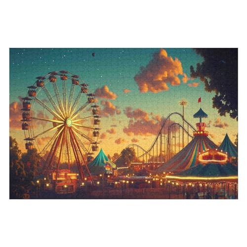 Puzzle 1000 Pieces for Adults Anime ThemeAmusement Park Educational Intellectual Decompression Toy Funny Family Game for Children Adults Challenging38 26x38cm NbG038 Puzzle 1000 Pieces for Adults Anime ThemeAmusement Park Educational Intellectual Decompression Toy Funny Family Game for Children Adults Challenging38 26x38cm NbG038 von HNBDE