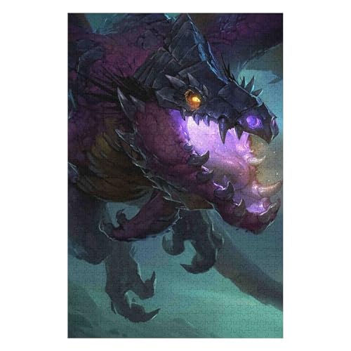 Puzzle 1000 Teile, Fliegender Drache, Für Kinder Und Erwachsene, Papier, Personalisiertes Zusammenbauen, Lustiges Spiel, 50 * 70cmc5gy von HNBDE