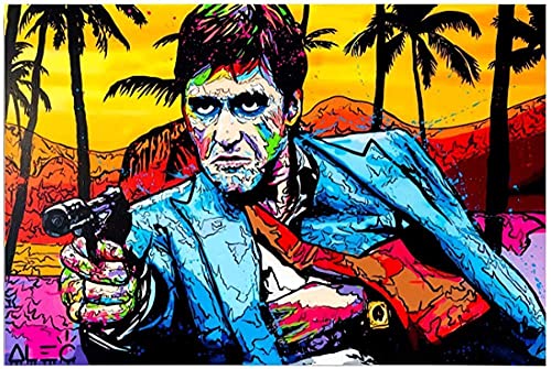 Puzzle 1000 Teile Graffiti-Porträt Tony Montana Papierkunst-Poster für Papierspielzeug für Erwachsene Dekompressionsspiel Puzzle 1000 Teile Graffiti-Porträt Tony Montana Papierkunst-Poster für Papierspielzeug für Erwachsene Dekompressionsspiel von HNBDE