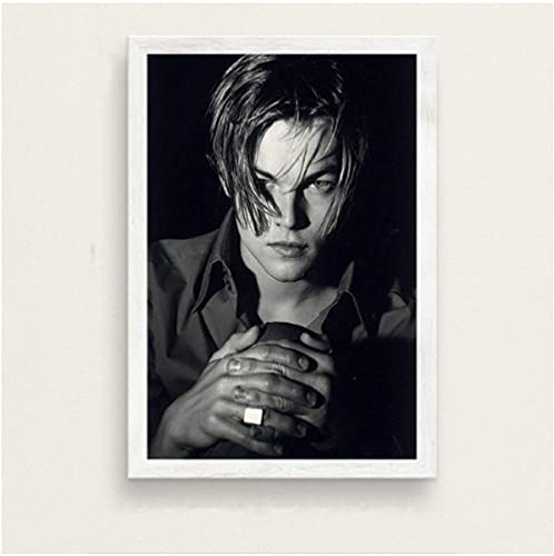 Puzzle 1000 Teile Leonardo Dicaprio Filmstar Schauspieler Schwarz-Weiß-Papier Für Erwachsene Kinder Spiele Lernspielzeug von HNBDE