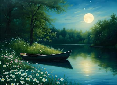Puzzle 1000 Teile Mond Puzzle Erwachsene, Holzpuzzle Klassische Puzzles See Jigsaw Puzzles für Erwachsene und Kinder, Clevere Rätsel Paper Jigsaw, 38x52cm Puzzle 1000 Teile Mond Puzzle Erwachsene, Holzpuzzle Klassische Puzzles See Jigsaw Puzzles für Erwachsene und Kinder, Clevere Rätsel Paper Jigsaw, 38x52cm von HNBDE