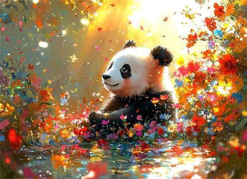 Puzzle 1000 Teile Panda Puzzle Erwachsene, Holzpuzzle Klassische Puzzles Blume Jigsaw Puzzles für Erwachsene Kinder, Clevere Rätsel Paper Jigsaw, Geschicklichkeitsspiel für die Ganze Familie 26x38cm Puzzle 1000 Teile Panda Puzzle Erwachsene, Holzpuzzle Klassische Puzzles Blume Jigsaw Puzzles für Erwachsene Kinder, Clevere Rätsel Paper Jigsaw, Geschicklichkeitsspiel für die Ganze Familie 26x38cm von HNBDE