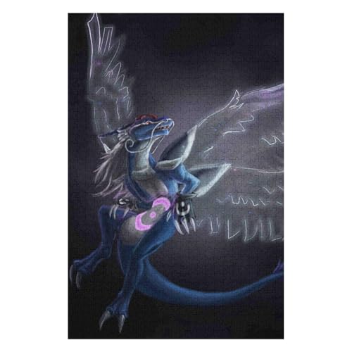 Puzzle 1000 Teile für Erwachsene, Puzzlespiel, Kinderpuzzle, Spielzeug, Heimdekoration, Landschaft, Fliegender Drache, 38 * 52cm, c191gy Puzzle 1000 Teile für Erwachsene, Puzzlespiel, Kinderpuzzle, Spielzeug, Heimdekoration, Landschaft, Fliegender Drache, 38 * 52cm, c191gy von HNBDE