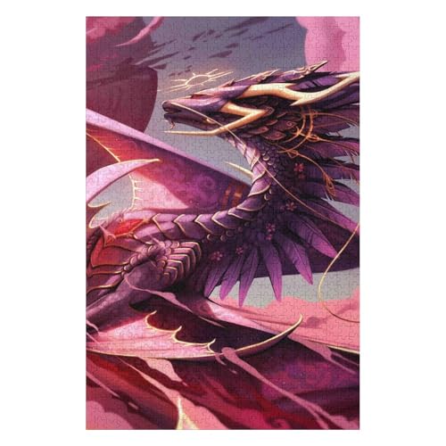 Puzzle 1000 Teile für Erwachsene, Puzzlespiel, Kinderpuzzle, Spielzeug, Heimdekoration, Landschaft, Fliegender Drache, 50 * 70cm c246gy Puzzle 1000 Teile für Erwachsene, Puzzlespiel, Kinderpuzzle, Spielzeug, Heimdekoration, Landschaft, Fliegender Drache, 50 * 70cm c246gy von HNBDE
