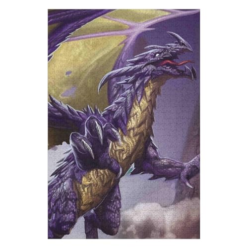Puzzle 1000 Teile für Erwachsene, Puzzlespiel, Kinderpuzzle, Spielzeug, Heimdekoration, Landschaft, Fliegender Drache, 50 * 70cm c474gy Puzzle 1000 Teile für Erwachsene, Puzzlespiel, Kinderpuzzle, Spielzeug, Heimdekoration, Landschaft, Fliegender Drache, 50 * 70cm c474gy von HNBDE