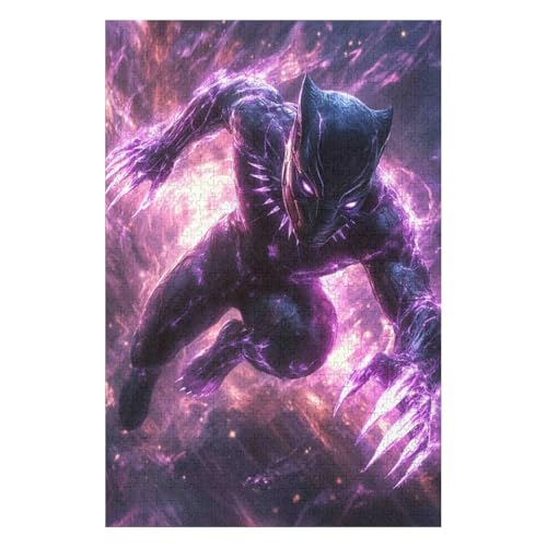 Puzzle 1000 Teile für Erwachsene, Puzzlespiel, Kinderpuzzle, Spielzeug, Heimdekoration, Landschaft, Schwarzer Panther, 50 * 70cm Puzzle 1000 Teile für Erwachsene, Puzzlespiel, Kinderpuzzle, Spielzeug, Heimdekoration, Landschaft, Schwarzer Panther, 50 * 70cm von HNBDE