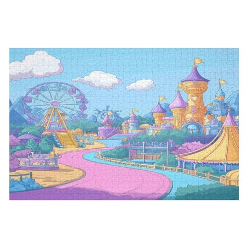 Puzzle 1500 Pieces ThemeAmusement Park Poster Toy for Adults and Children Decompression Game Classic Game Puzzle34 57x87cm NbG037 von HNBDE