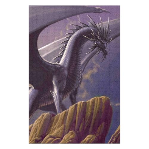 Puzzle 1500 Teile, Fliegender Drache, Für Kinder Und Erwachsene, Papier, Personalisiertes Zusammenbauen, Lustiges Spiel, 57 * 87cm, c142gy von HNBDE