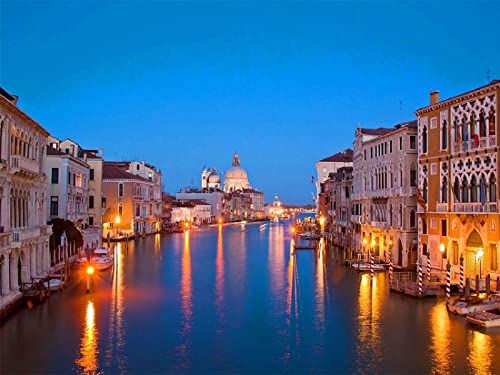 Puzzle 1500 Teile Kanalhaus Abendlichter Venedig Italien Heimdekoration und Mj446TY 57x87cm Puzzle 1500 Teile Kanalhaus Abendlichter Venedig Italien Heimdekoration und Mj446TY 57x87cm von HNBDE