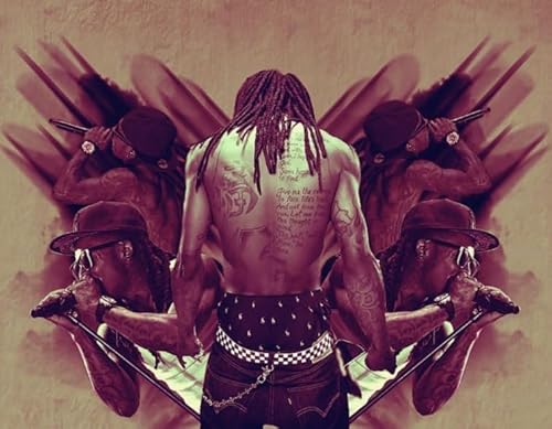 Puzzle 1500 Teile Rapper Lil.W Poster Puzzle Für Erwachsene Lernspiel Familiendekompressionsspielzeug SX122Vy von HNBDE