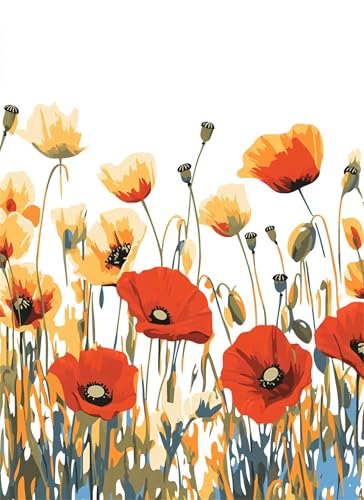 Puzzle 1500 Teile Rot Puzzle Erwachsene, Holzpuzzle Klassische Puzzles Mohn Jigsaw Puzzles für Erwachsene und Kinder, Clevere Rätsel Paper Jigsaw, 57x87cm Puzzle 1500 Teile Rot Puzzle Erwachsene, Holzpuzzle Klassische Puzzles Mohn Jigsaw Puzzles für Erwachsene und Kinder, Clevere Rätsel Paper Jigsaw, 57x87cm von HNBDE