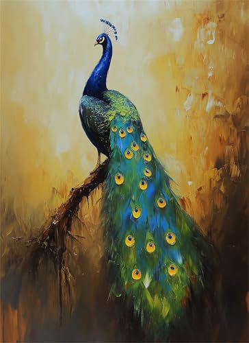 Puzzle 1500 Teile Tier Puzzle Erwachsene, Holzpuzzle Klassische Puzzles Pfau Jigsaw Puzzles für Erwachsene und Kinder, Clevere Rätsel Paper Jigsaw, 57x87cm von HNBDE